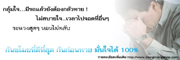 กันขโมยที่ดีที่สุด กันก่อนหาย มั่นใจได้100%